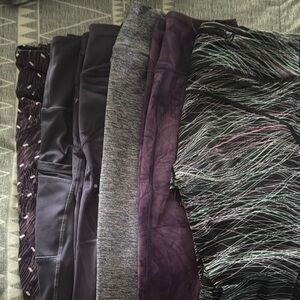 Shades of purple legging bundle
